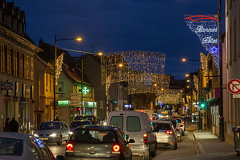Eclairage de Noël route de Bischwiller